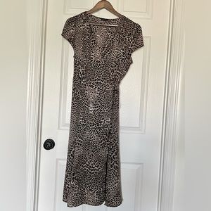 Leopard midi dress